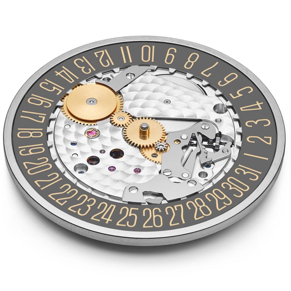 Nomos_Tangente_Haifischgrau_Datumsscheibe