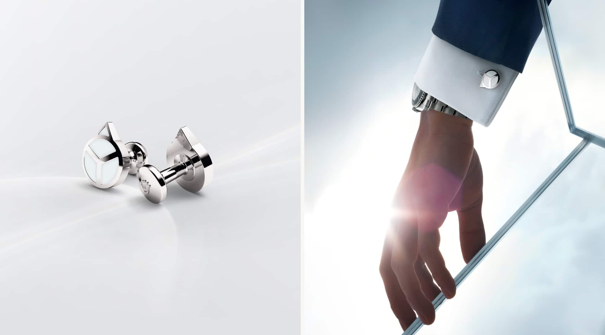 Rolex Accessoires – Juwelier Weinmayr – Manschettenknöpfe Zeiger