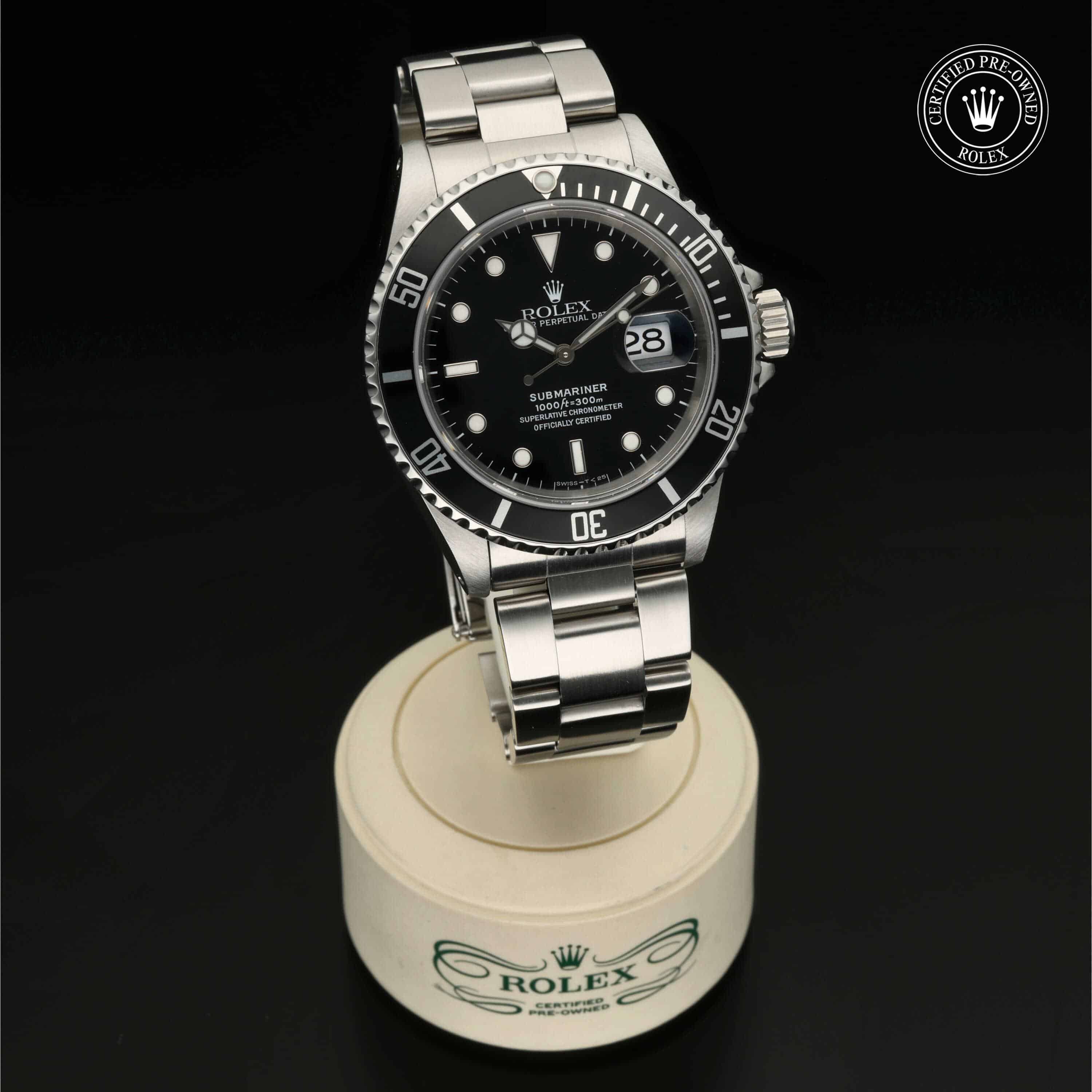 Oyster Perpetual Submariner Date Certified Pre-Owned mit 40 mm von 1993 – 360° Ansicht 35