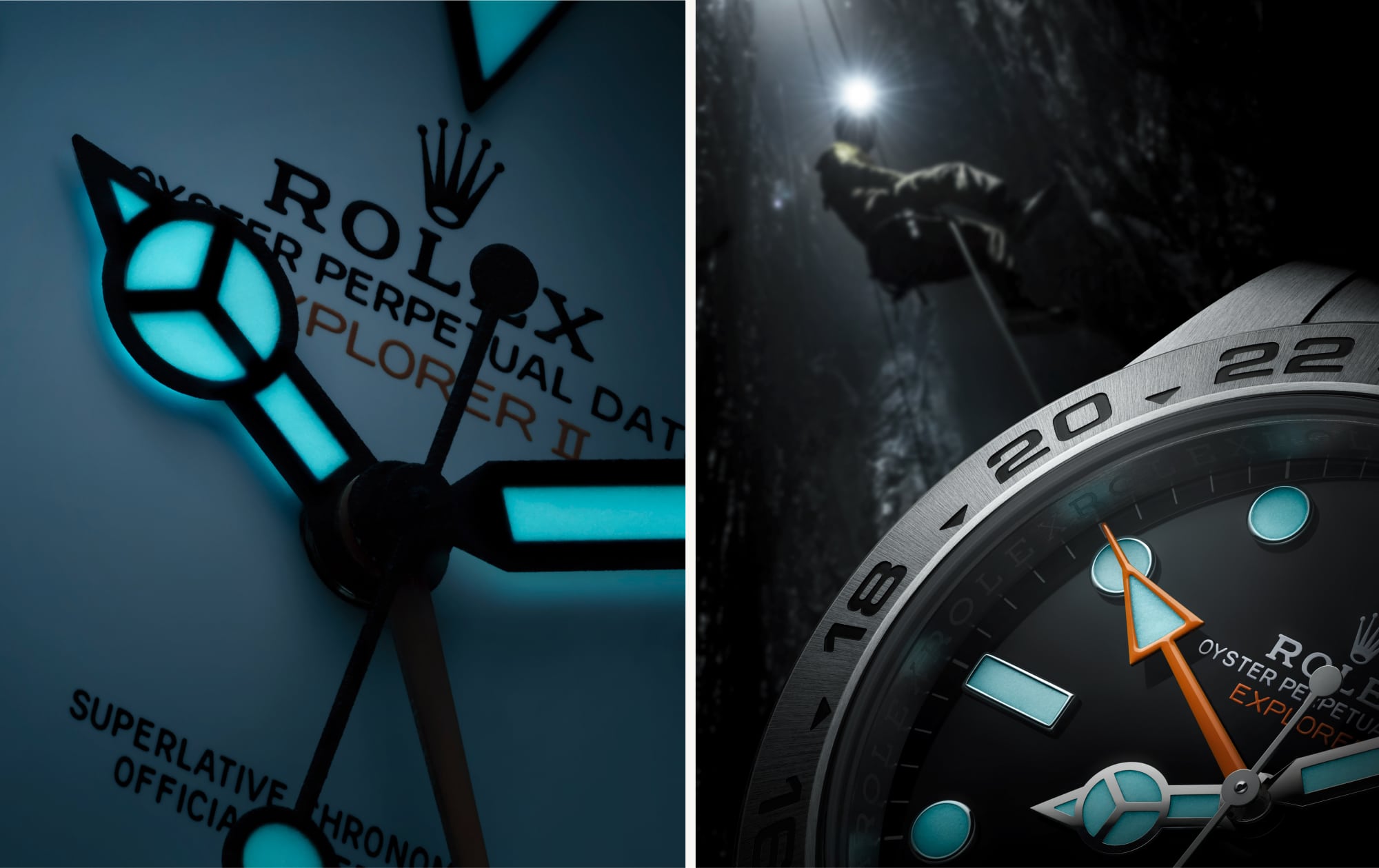 Rolex Explorer II Modelle – Juwelier Weinmayr – Chromalight-Anzeige