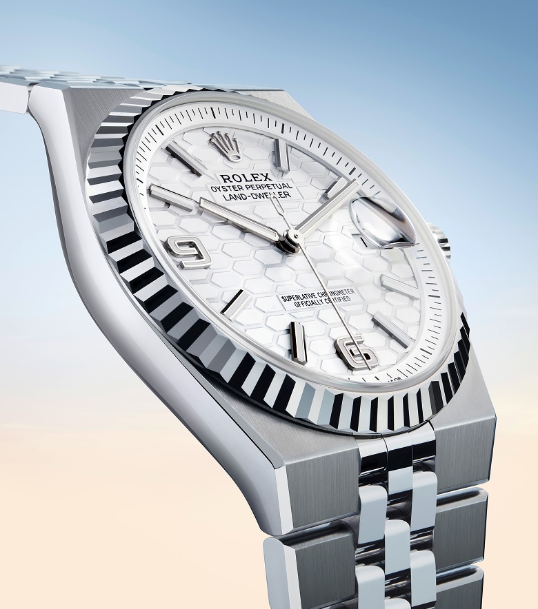 Rolex Land-Dweller Modelle – Juwelier Weinmayr – Zifferblatt Wabenmuster