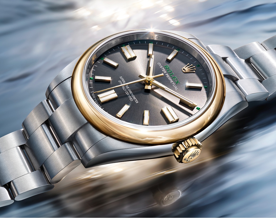Neue Rolex Oyster Perpetual 41 Modelle 2026 – Juwelier Weinmayr – Rolesor Gelb
