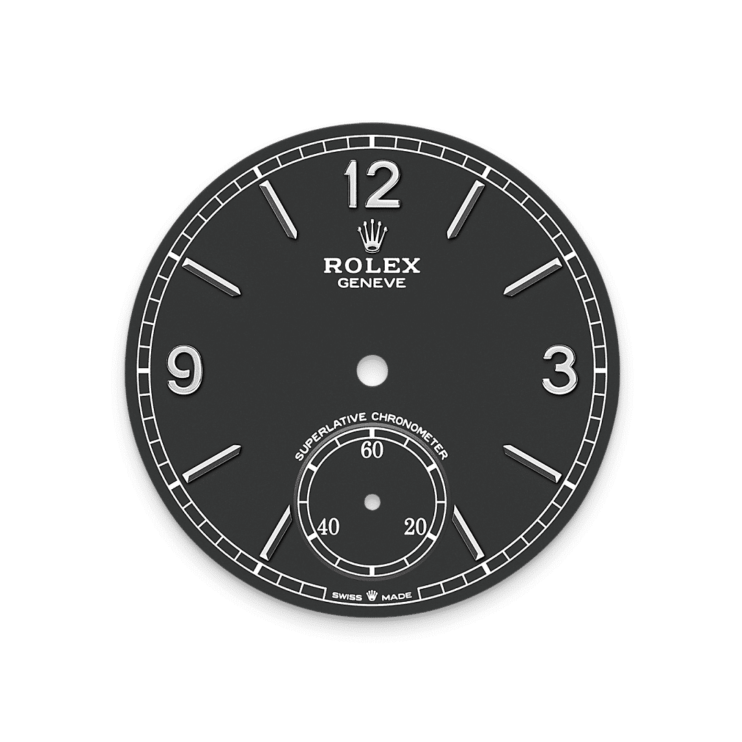 Rolex 1908 in 18 Karat Weißgold, M52509-0002 – Juwelier Weinmayr – Tiefschwarzes Zifferblatt