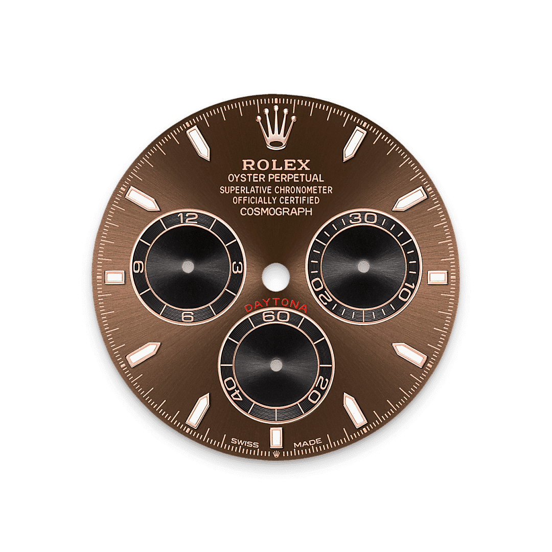 Rolex Cosmograph Daytona in 18 Karat Everose-Gold, M126505-0005 – Juwelier Weinmayr – Schokoladen­­farbenes Zifferblatt