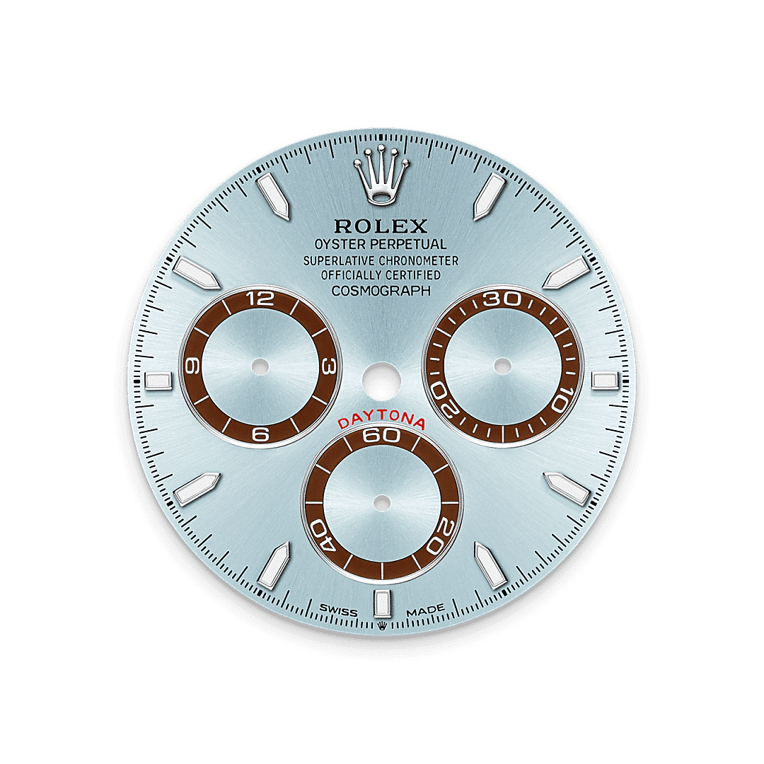 Rolex Cosmograph Daytona in Platin, M126506-0001 – Juwelier Weinmayr – Eisblaues Zifferblatt