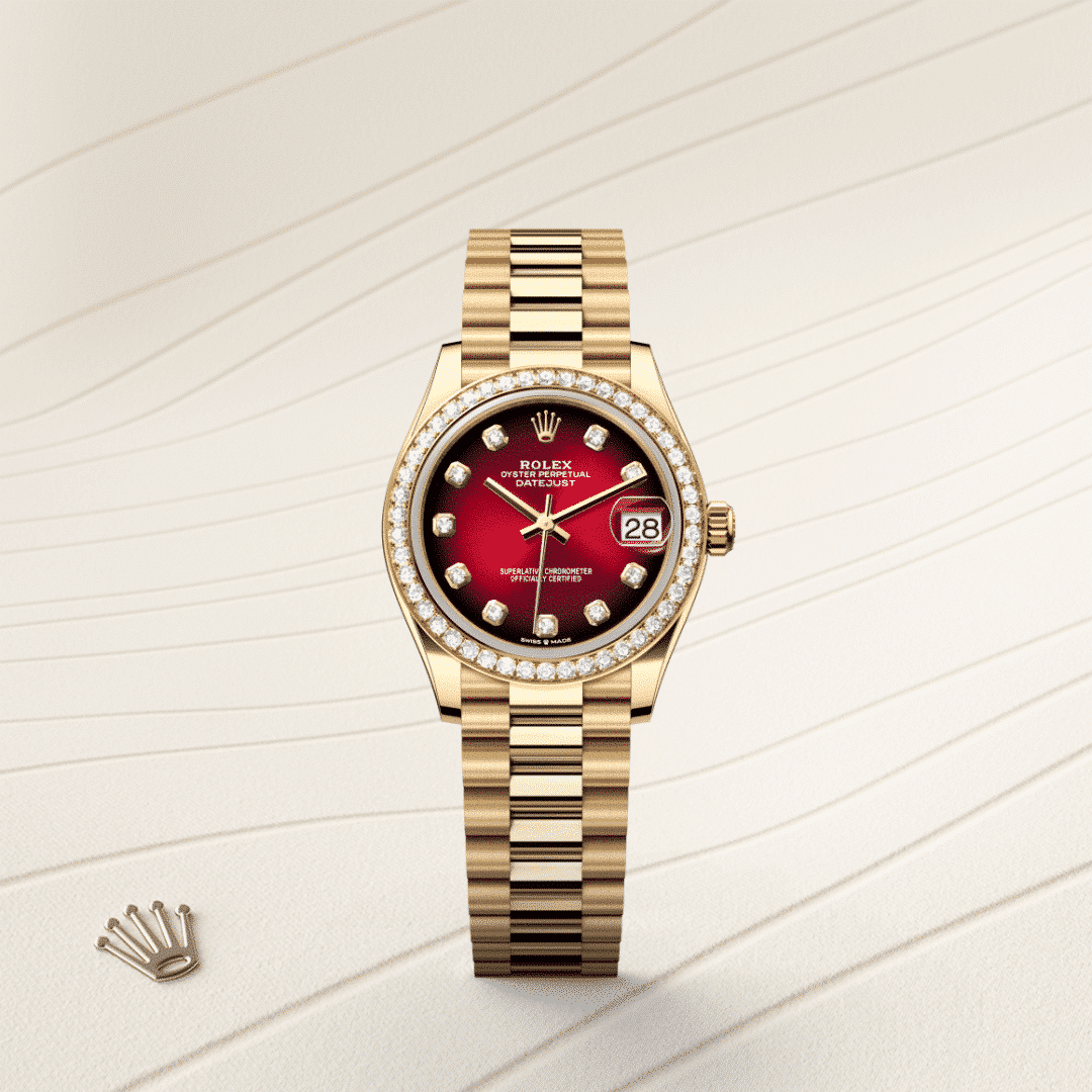 Rolex Datejust 31 in 18 Karat Gelbgold mit Diamanten, M278288RBR-0041 – Juwelier Weinmayr – Galerie 1