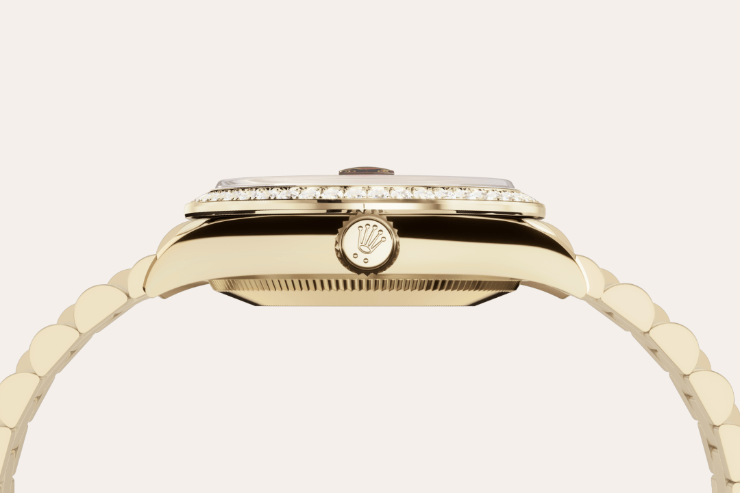 Rolex Datejust 31 in 18 Karat Gelbgold mit Diamanten, M278288RBR-0041 – Juwelier Weinmayr – 18 Karat Gelbgold