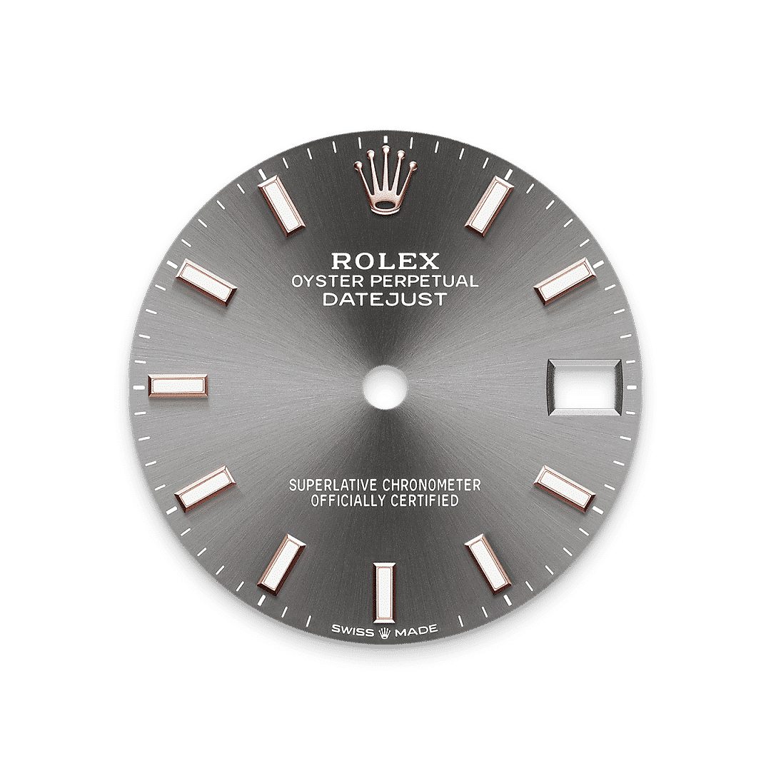 Rolex Datejust 31 in Edelstahl Oystersteel und Everose-Gold, M278241-0018 – Juwelier Weinmayr – Schiefergraues Zifferblatt