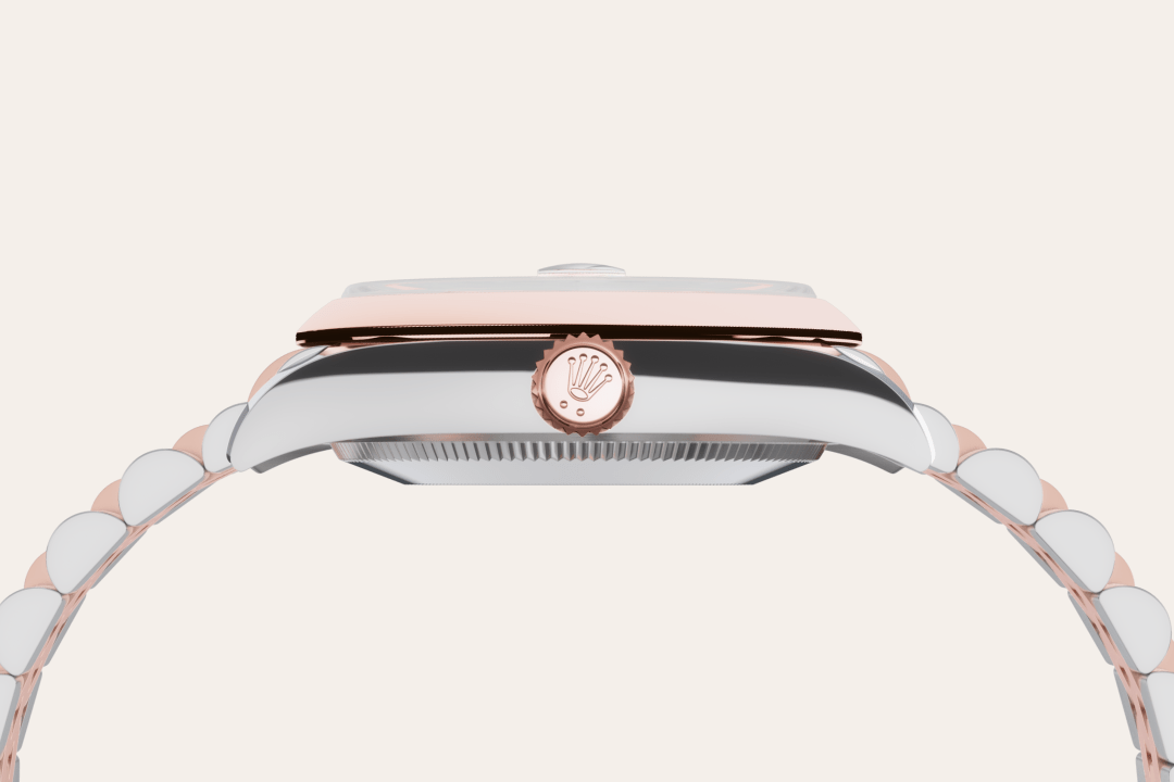 Rolex Datejust 31 in Edelstahl Oystersteel und Everose-Gold, M278241-0018 – Juwelier Weinmayr – Rolesor Everose