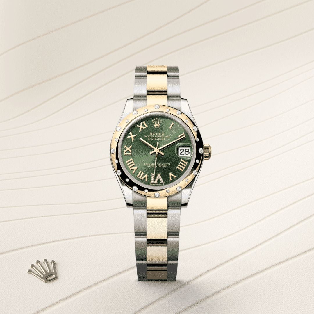 Rolex Datejust 31 in Edelstahl Oystersteel und Gelbgold mit Diamanten, M278343RBR-0015 – Juwelier Weinmayr – Galerie 1