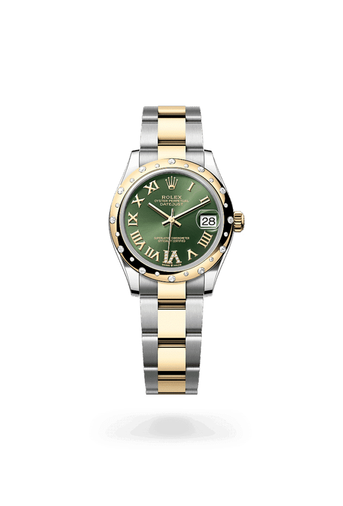 Rolex Datejust 31 in Edelstahl Oystersteel und Gelbgold mit Diamanten, M278343RBR-0015 – Juwelier Weinmayr