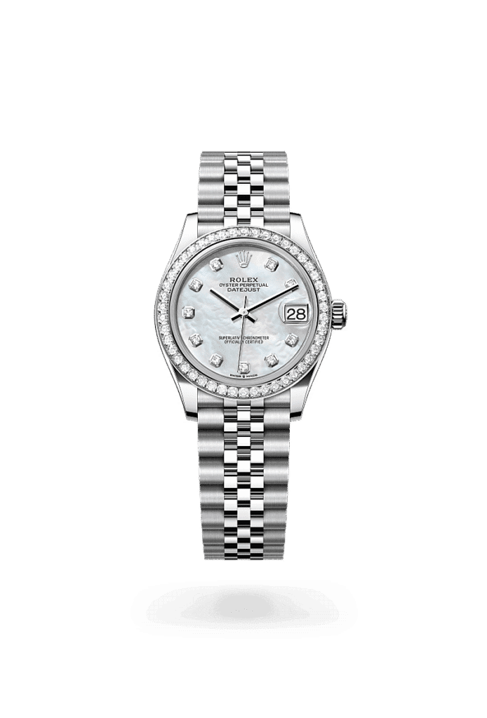 Rolex Datejust 31 in Edelstahl Oystersteel und Weißgold mit Diamanten, M278384RBR-0008 – Juwelier Weinmayr