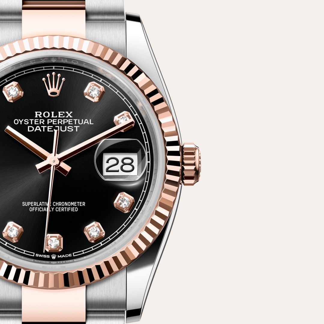 Rolex Datejust 36 in Edelstahl Oystersteel und Everose-Gold mit Diamanten, M126231-0020 – Juwelier Weinmayr – Galerie 3