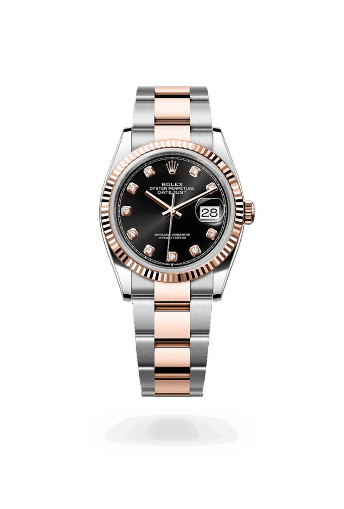 Rolex Datejust 36 in Edelstahl Oystersteel und Everose-Gold mit Diamanten, M126231-0020 – Juwelier Weinmayr