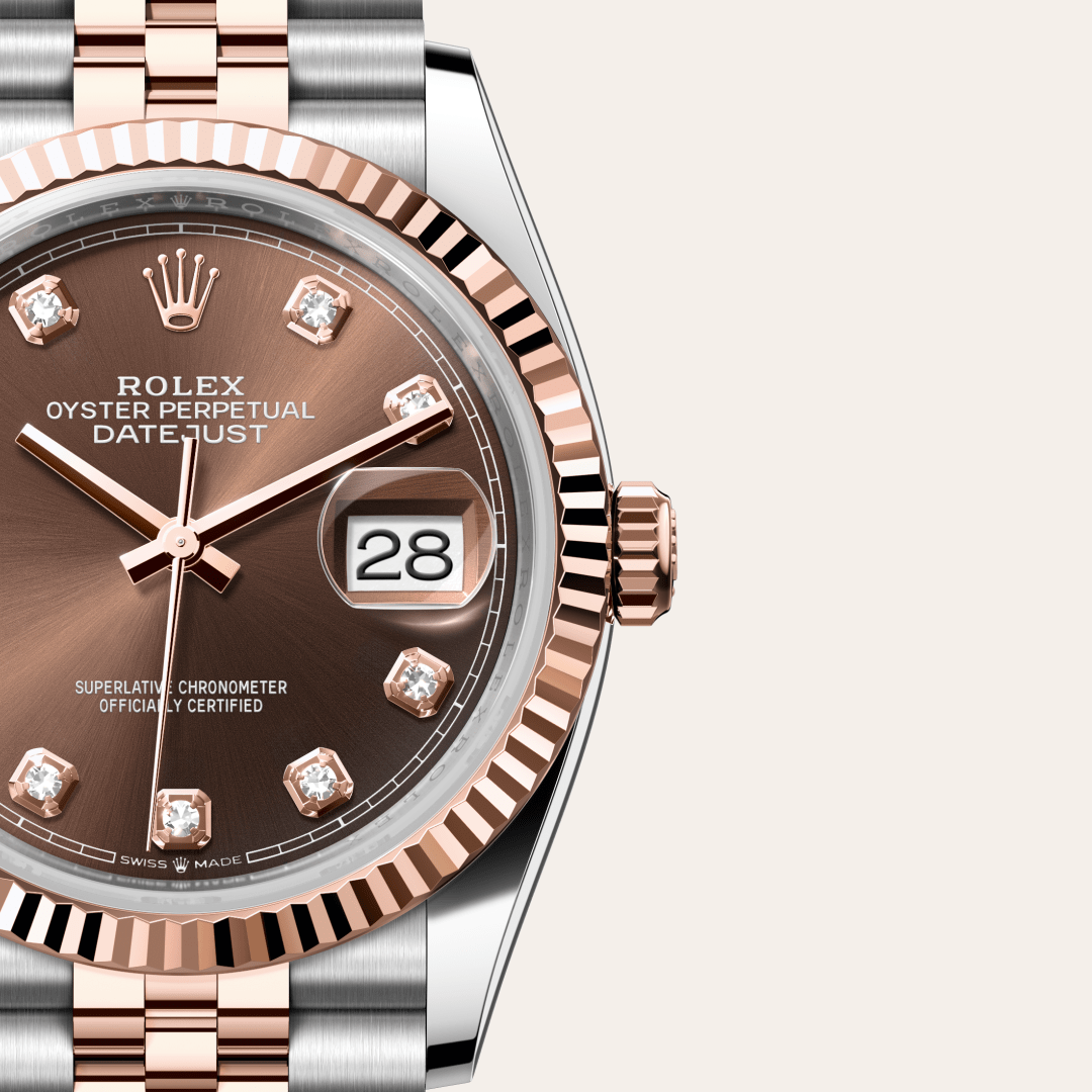 Rolex Datejust 36 in Edelstahl Oystersteel und Everose-Gold mit Diamanten, M126231-0053 – Juwelier Weinmayr – Galerie 3