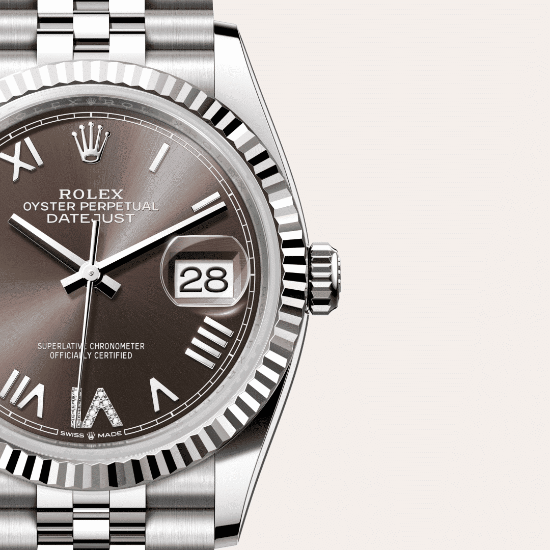 Rolex Datejust 36 in Edelstahl Oystersteel und Weißgold mit Diamanten, M126234-0071 – Juwelier Weinmayr – Galerie 3