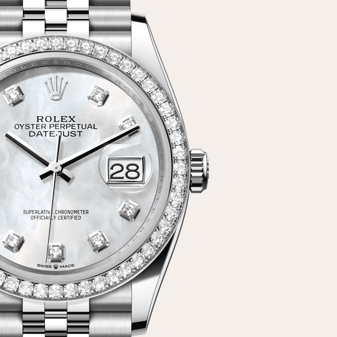 Rolex Datejust 36 in Edelstahl Oystersteel und Weißgold mit Diamanten, M126284RBR-0011 – Juwelier Weinmayr – Galerie 3