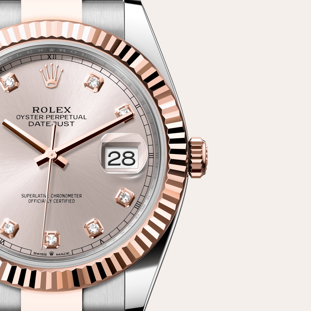 Rolex Datejust 41 in Edelstahl Oystersteel und Everose-Gold mit Diamanten, M126331-0007 – Juwelier Weinmayr – Galerie 3