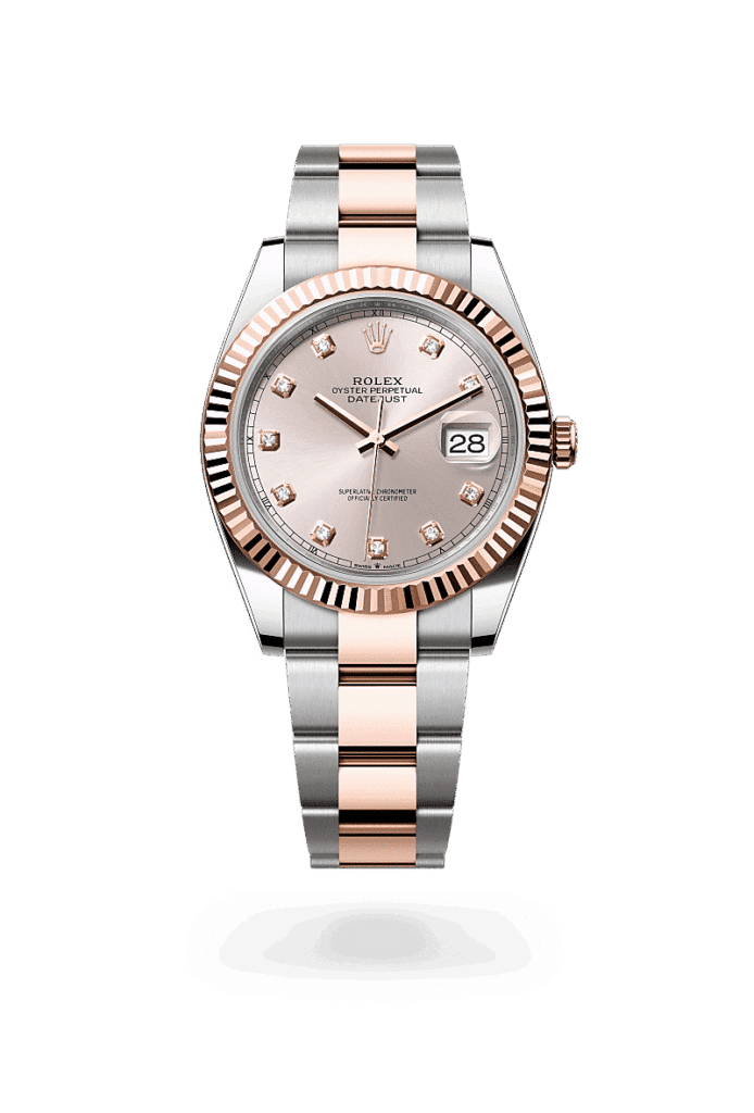 Rolex Datejust 41 in Edelstahl Oystersteel und Everose-Gold mit Diamanten, M126331-0007 – Juwelier Weinmayr
