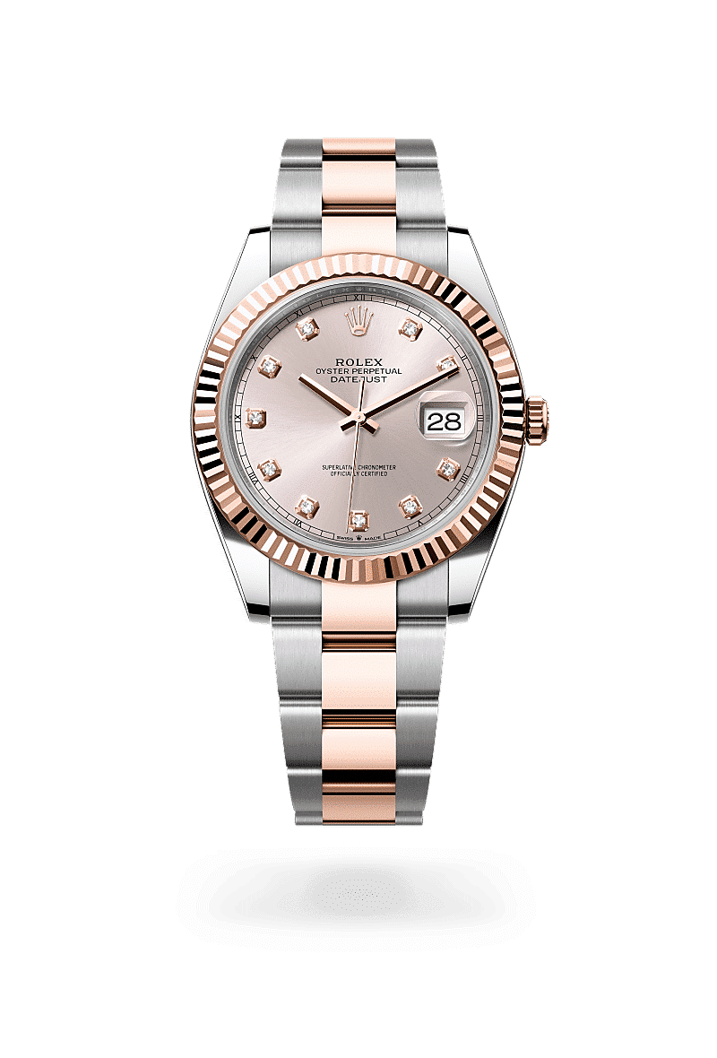 Rolex Datejust 41 in Edelstahl Oystersteel und Everose-Gold mit Diamanten, M126331-0007 – Juwelier Weinmayr
