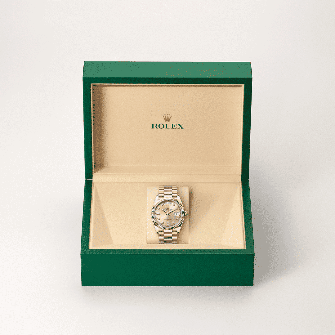 Rolex Day-Date 36 in 18 Karat Everose-Gold mit Diamanten, M128235-0009 – Juwelier Weinmayr – Galerie 2