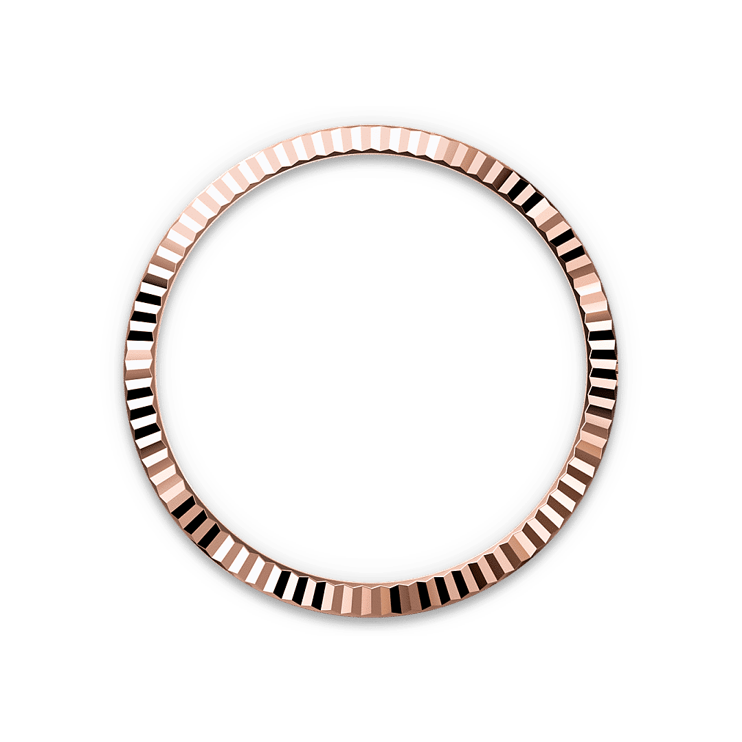 Rolex Day-Date 36 in 18 Karat Everose-Gold mit Diamanten, M128235-0009 – Juwelier Weinmayr – Geriffelte Lünette