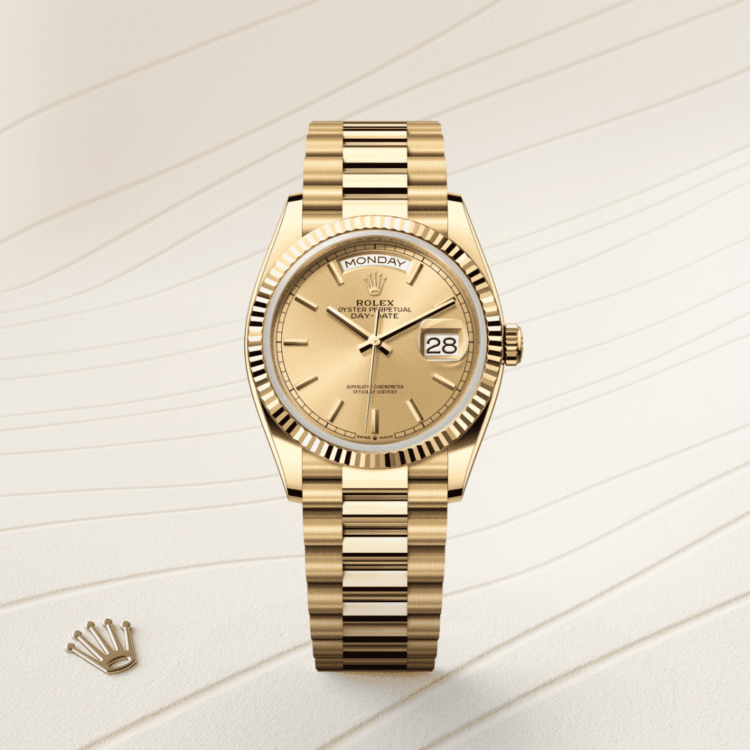 Rolex Day-Date 36 in 18 Karat Gelbgold, M128238-0045 – Juwelier Weinmayr – Galerie 1