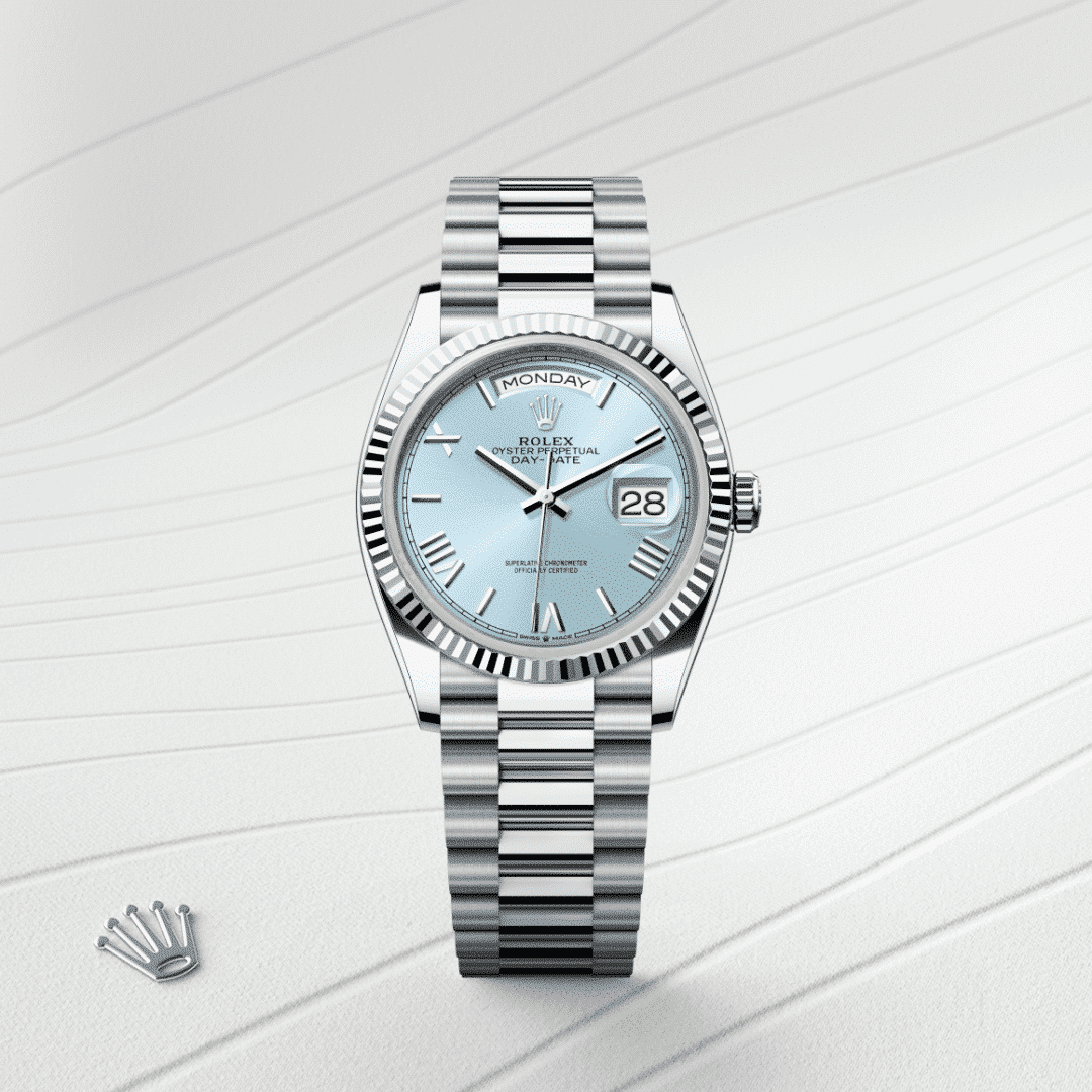 Rolex Day-Date 36 in Platin, M128236-0018 – Juwelier Weinmayr – Galerie 1