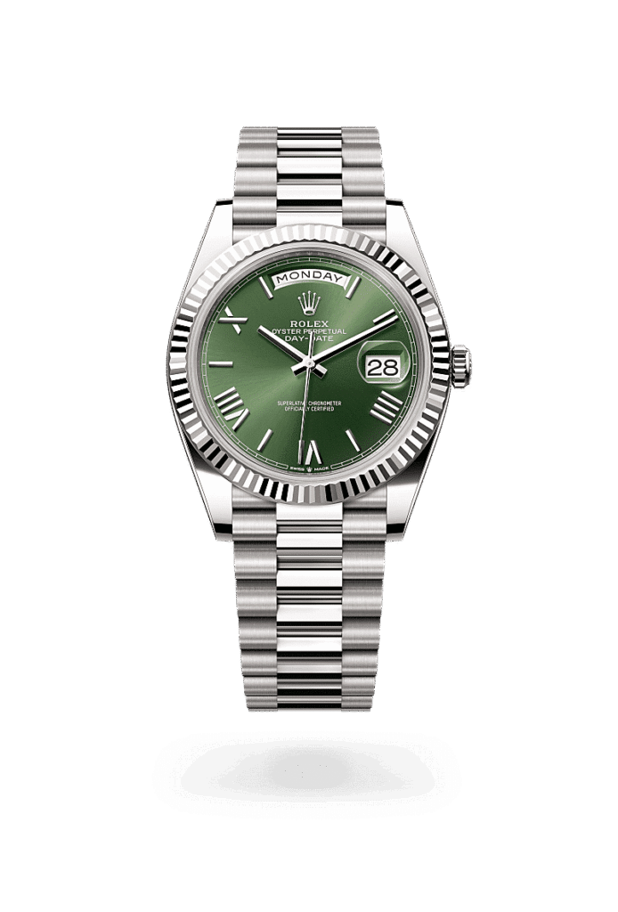 Rolex Day-Date 40 in 18 Karat Weißgold, M228239-0033 – Juwelier Weinmayr