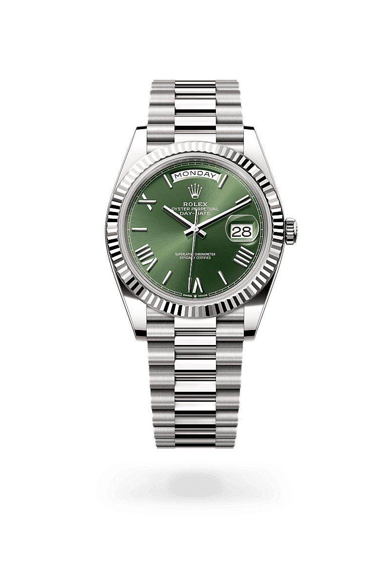 Rolex Day-Date 40 in 18 Karat Weißgold, M228239-0033 – Juwelier Weinmayr