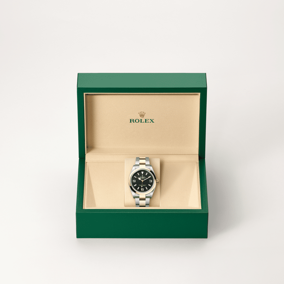 Rolex Explorer 36 in Edelstahl Oystersteel und Gelbgold, M124273-0001 – Juwelier Weinmayr – Galerie 2