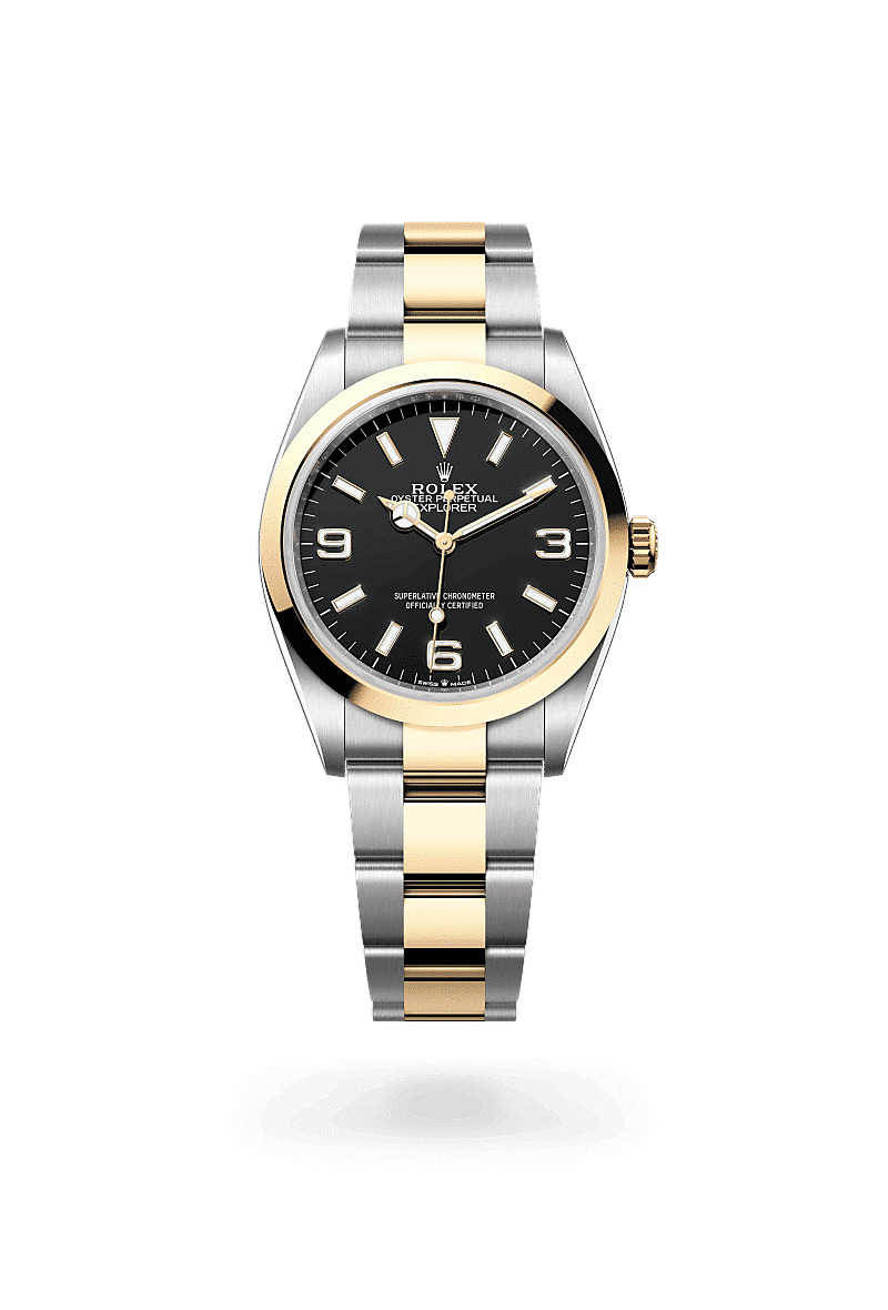 Rolex Explorer 36 in Edelstahl Oystersteel und Gelbgold, M124273-0001 – Juwelier Weinmayr