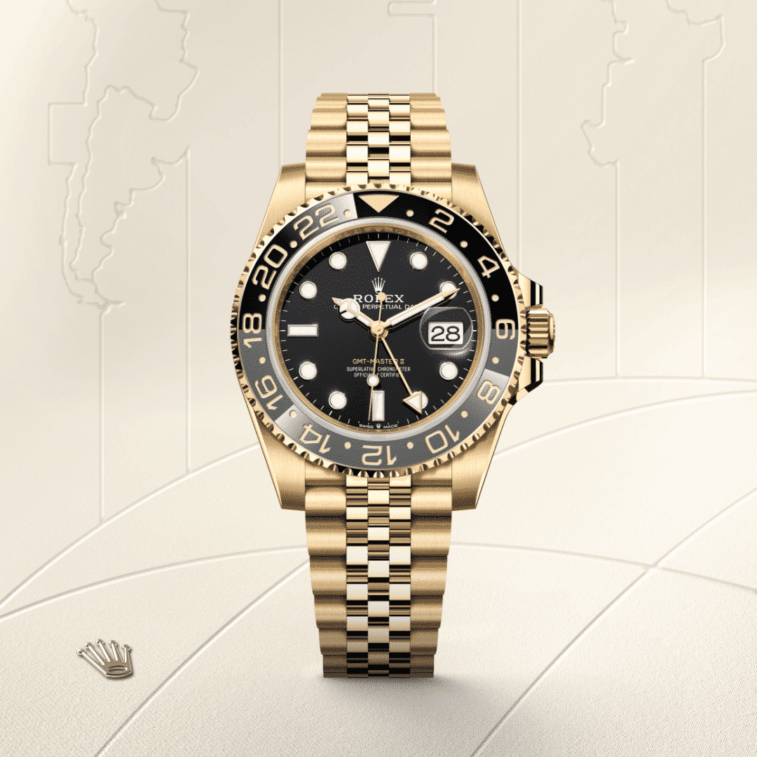 Rolex GMT-Master II in 18 Karat Gelbgold, M126718GRNR-0001 – Juwelier Weinmayr – Galerie 1