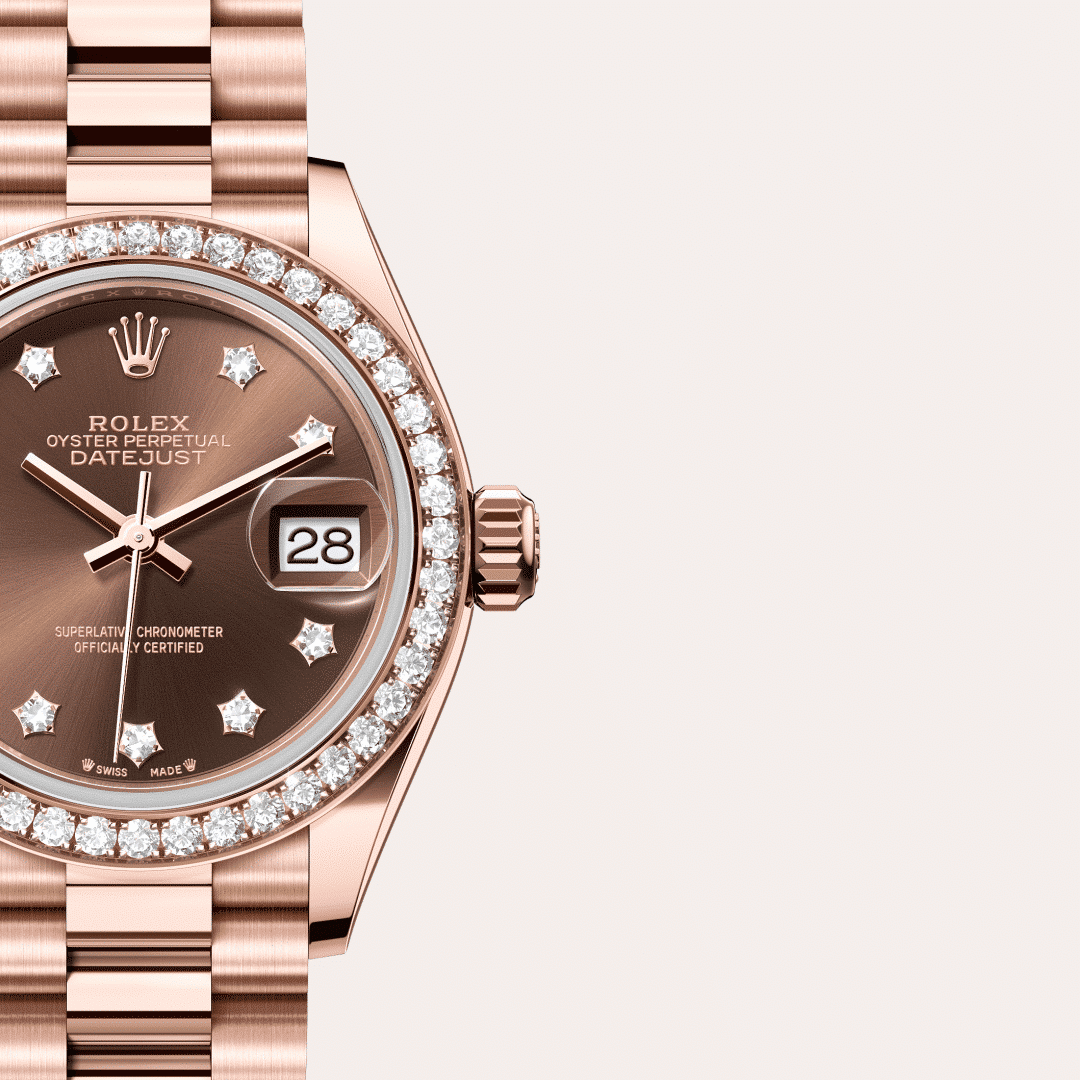 Rolex Lady-Datejust in 18 Karat Everose-Gold mit Diamanten, M279135RBR-0001 – Juwelier Weinmayr – Galerie 3