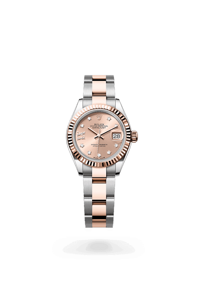Rolex Lady-Datejust in Edelstahl Oystersteel und Everose-Gold mit Diamanten, M279171-0028 – Juwelier Weinmayr
