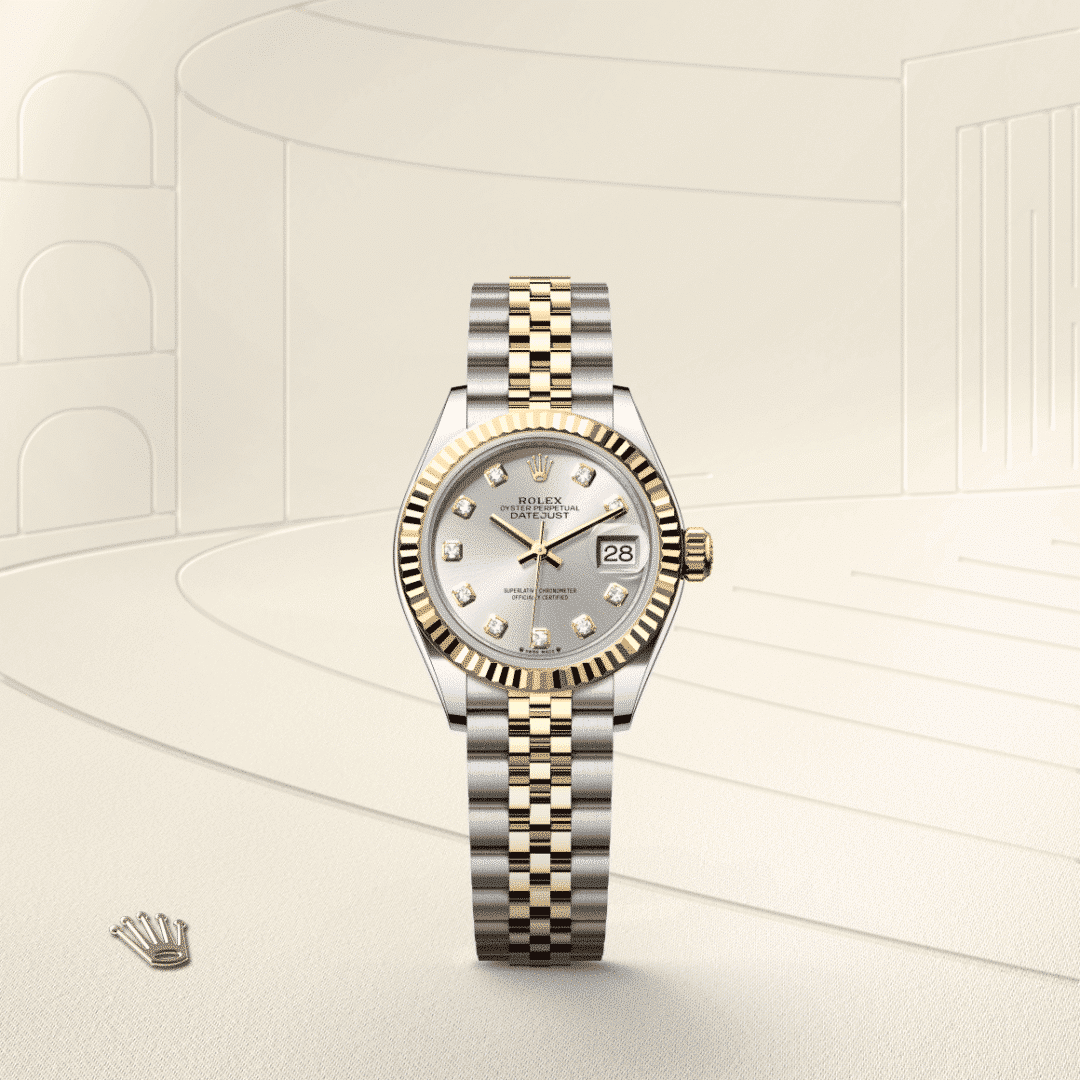 Rolex Lady-Datejust in Edelstahl Oystersteel und Gelbgold mit Diamanten, M279173-0007 – Juwelier Weinmayr – Galerie 1