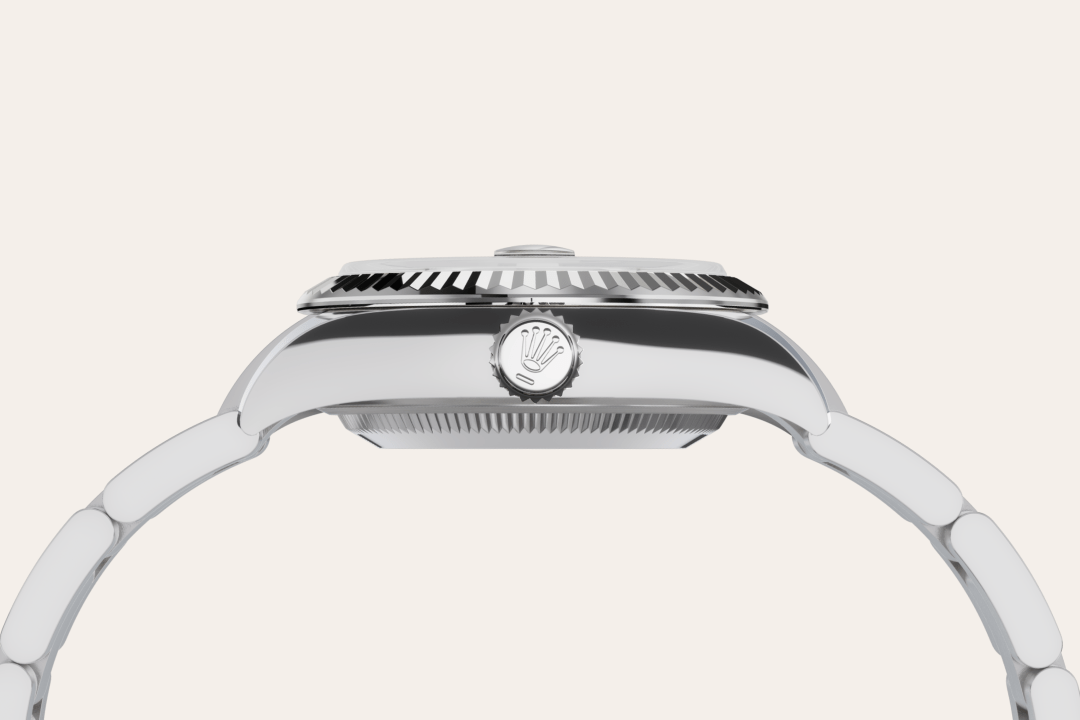 Rolex Lady-Datejust in Edelstahl Oystersteel und Weißgold, M279174-0020 – Juwelier Weinmayr – Rolesor weiß
