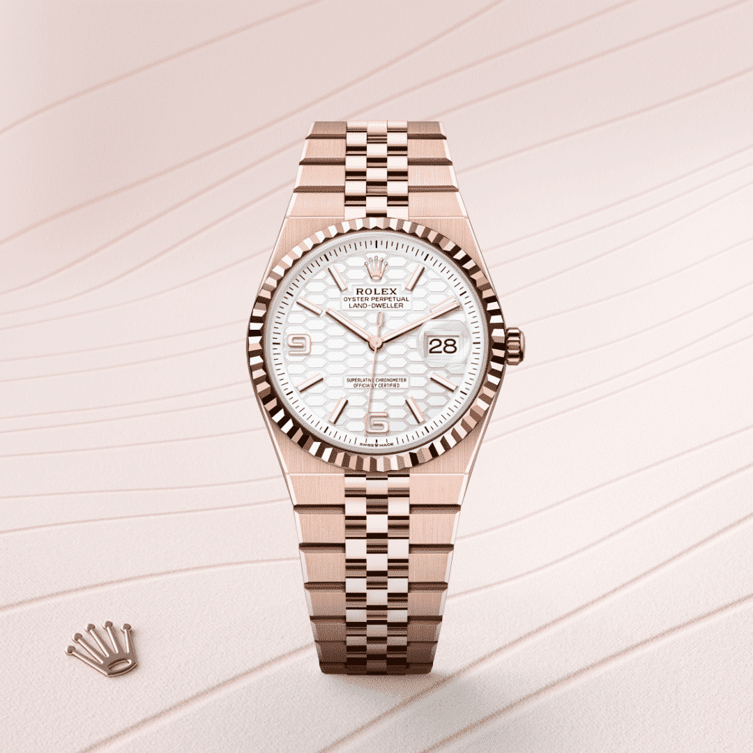 Rolex Land-Dweller 36 in 18 Karat Everose-Gold, M127235-0001 – Juwelier Weinmayr – Galerie 1