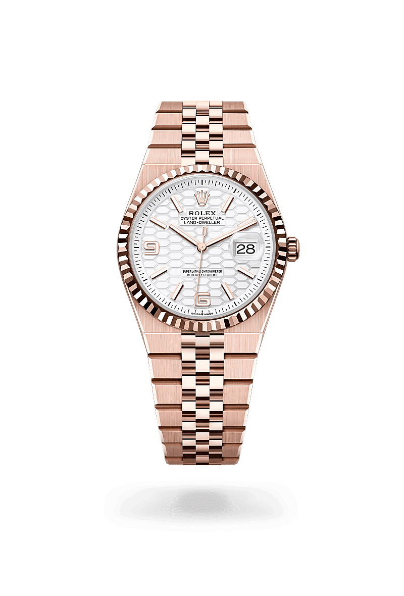Rolex Land-Dweller 36 in 18 Karat Everose-Gold, M127235-0001 – Juwelier Weinmayr
