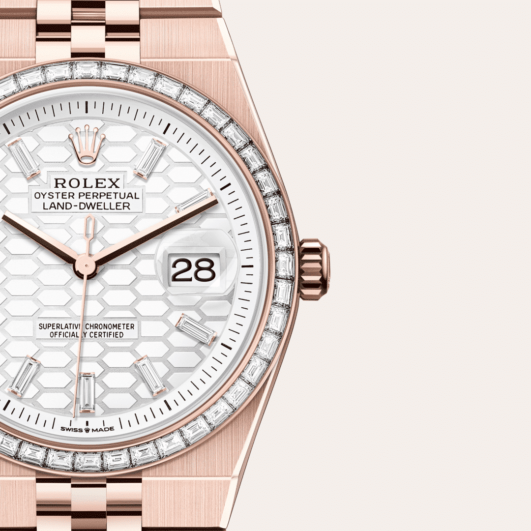 Rolex Land-Dweller 36 in 18 Karat Everose-Gold mit Diamanten, M127285TBR-0002 – Juwelier Weinmayr – Galerie 3