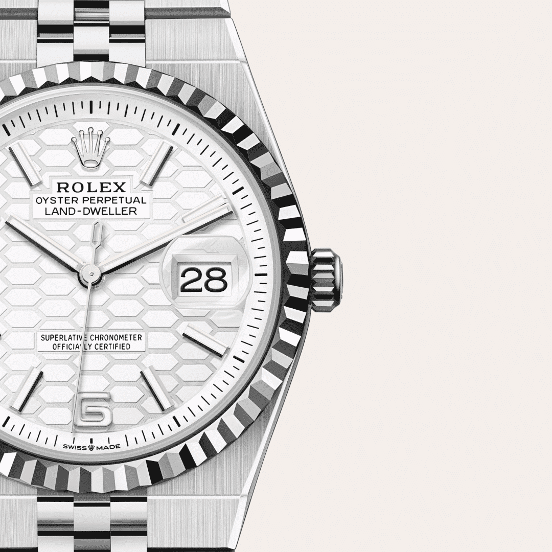 Rolex Land-Dweller 36 in Edelstahl Oystersteel und Weißgold, M127234-0001 – Juwelier Weinmayr – Galerie 3
