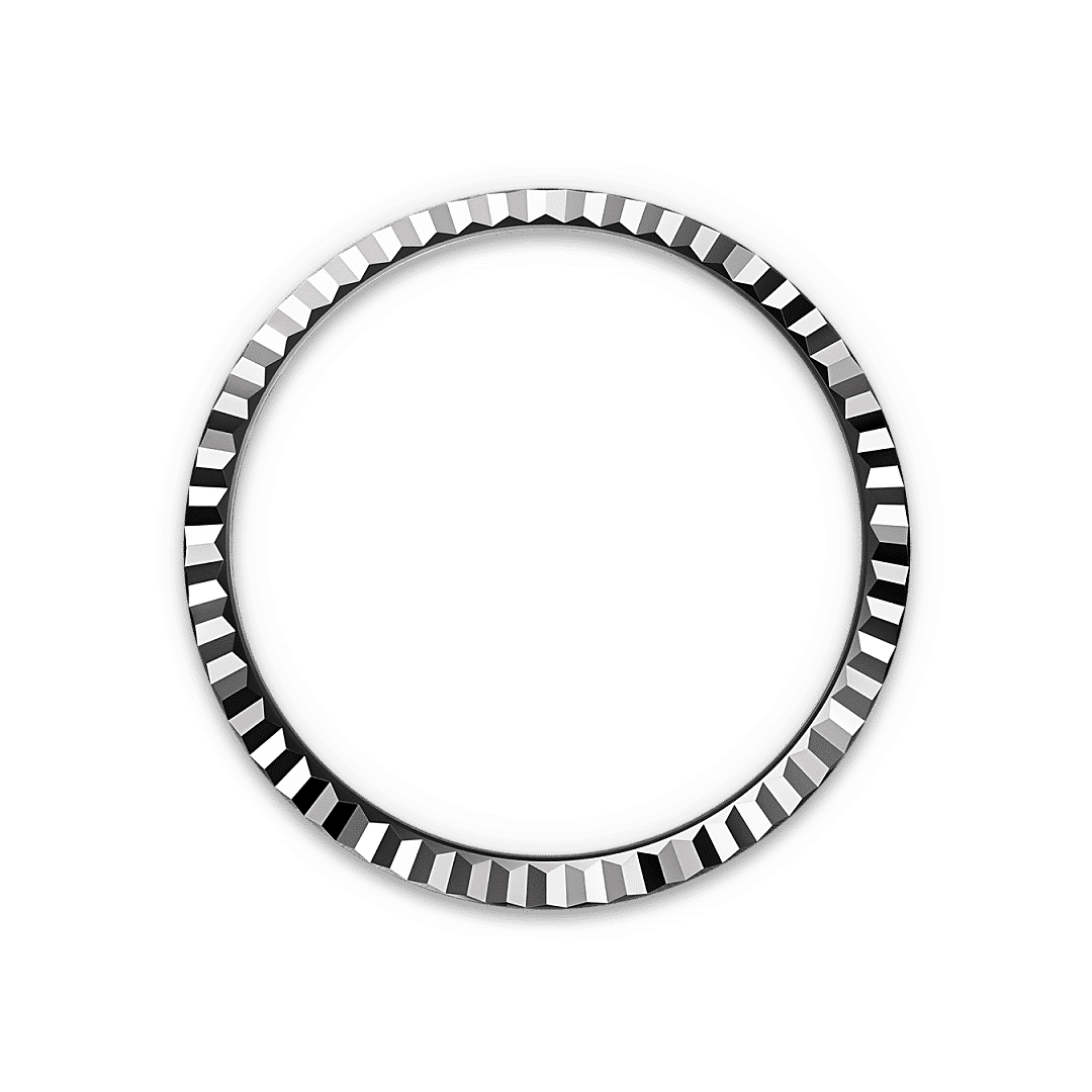 Rolex Land-Dweller 36 in Edelstahl Oystersteel und Weißgold, M127234-0001 – Juwelier Weinmayr – Geriffelte Lünette