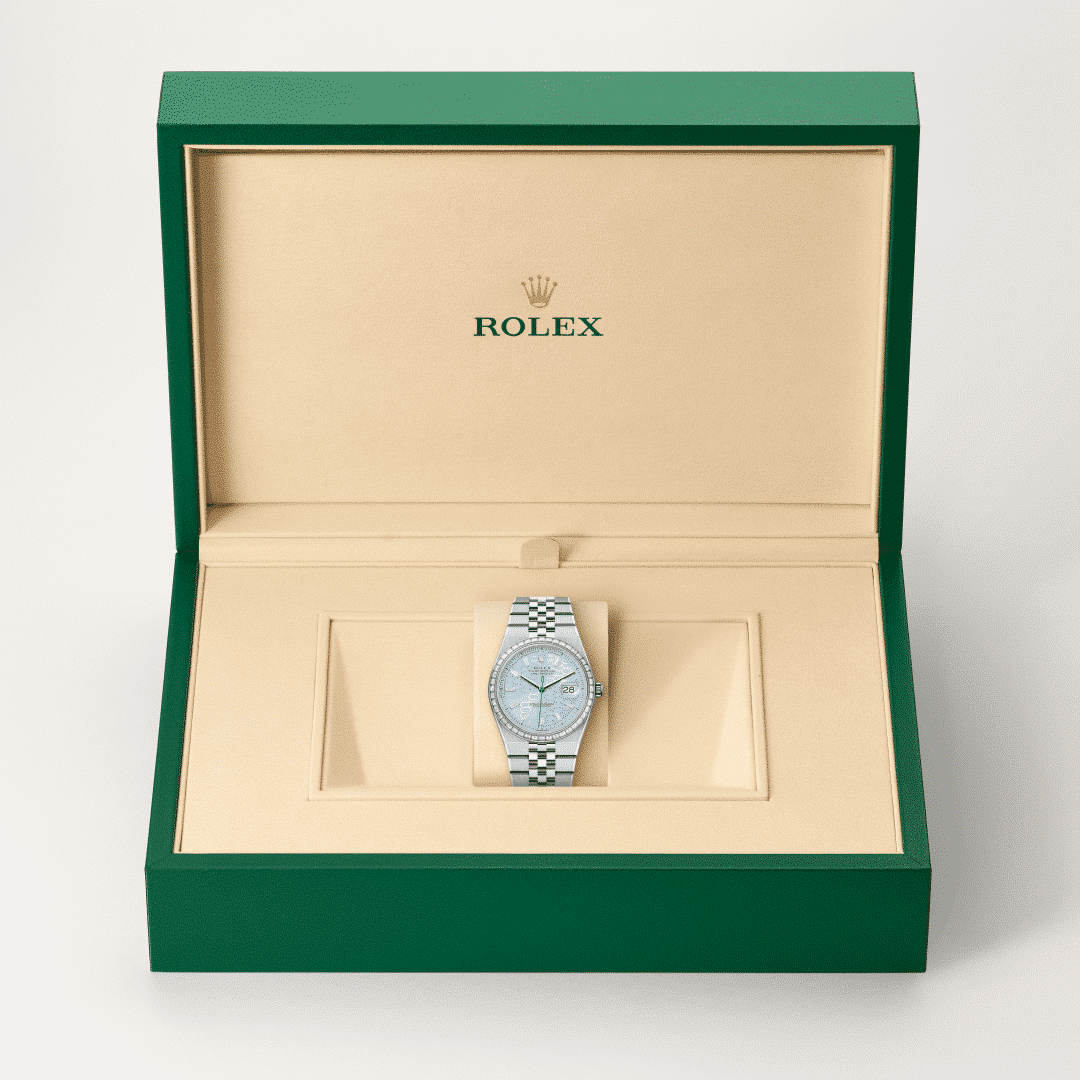 Rolex Land-Dweller 36 in Platin mit Diamanten, M127286TBR-0001 – Juwelier Weinmayr – Galerie 2