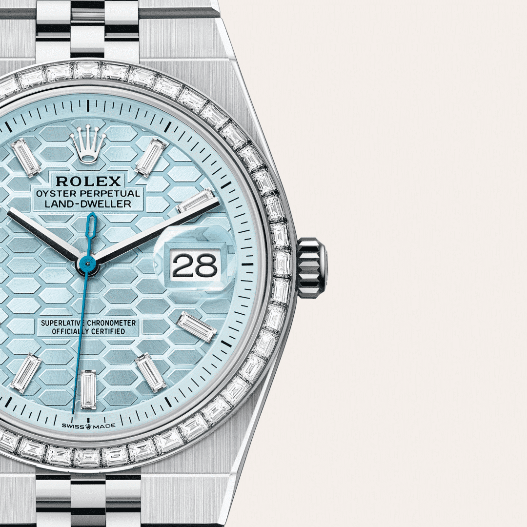Rolex Land-Dweller 36 in Platin mit Diamanten, M127286TBR-0001 – Juwelier Weinmayr – Galerie 3