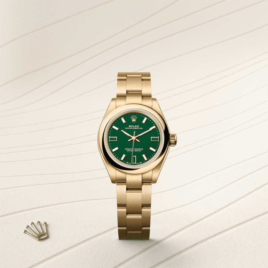 Rolex Oyster Perpetual 28 in 18 Karat Gelbgold, M276208-0002 – Juwelier Weinmayr – Galerie 1