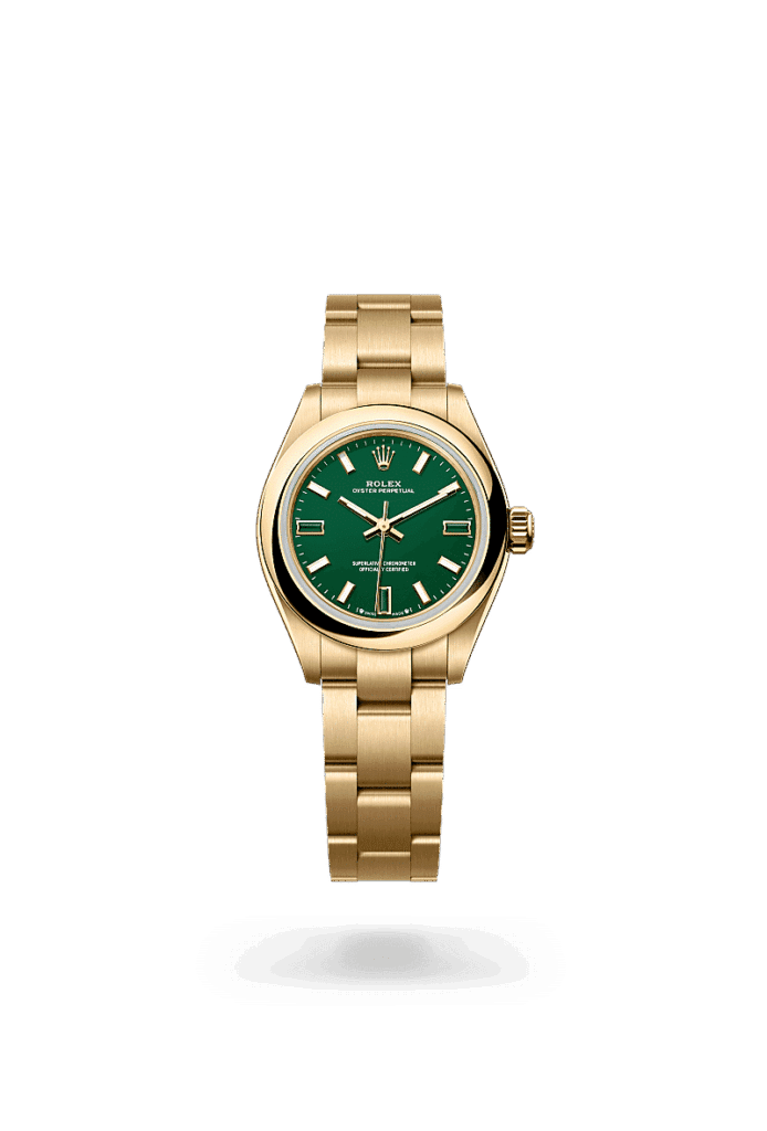 Rolex Oyster Perpetual 28 in 18 Karat Gelbgold, M276208-0002 – Juwelier Weinmayr