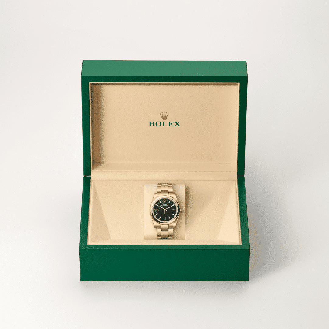 Rolex Oyster Perpetual 34 in 18 Karat Gelbgold, M124208-0001 – Juwelier Weinmayr – Galerie 2