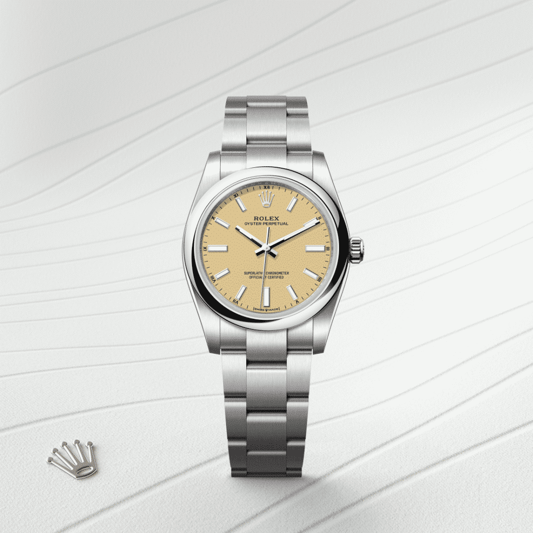 Rolex Oyster Perpetual 34 in Edelstahl Oystersteel, M124200-0007 – Juwelier Weinmayr – Galerie 1