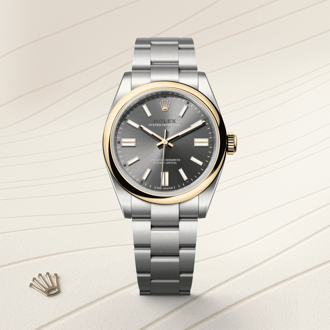Rolex Oyster Perpetual 41 in Edelstahl Oystersteel und Gelbgold, M134303-0001 – Juwelier Weinmayr – Galerie 1