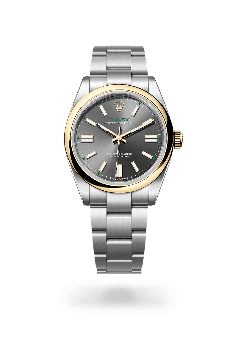Rolex Oyster Perpetual 41 in Edelstahl Oystersteel und Gelbgold, M134303-0001 – Juwelier Weinmayr